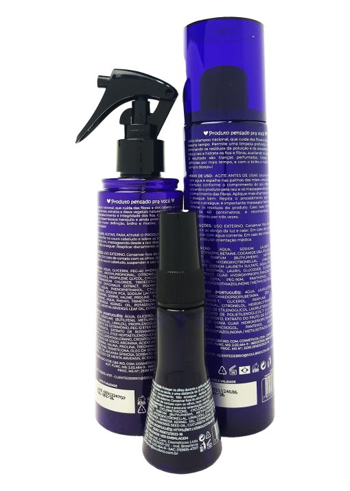Kit Completo Vegano Para Fibra Sintética e Orgânica Shampoo + Spray Hidratante + Óleo Perfumante e Hidratante - Fragância Cítrica - Imagem 2